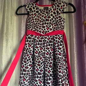 KIDS CHEETAH PRINT DRESS
